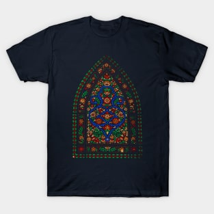 Persian Decorative Stained Glass Window, Kashan, Persia, Iran T-Shirt